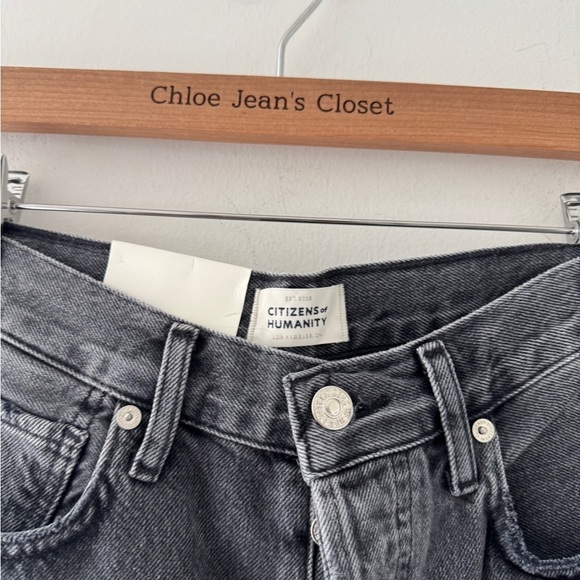 CITIZENS OF HUMANITY NWT Camilla Dark Gray Shorts 25 - Picture 6 of 8